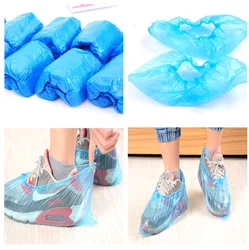 Disposable Protective Plastic Shoes Cover Thick Disposable Anti-Slip Shoe & Boot Covers In Stock.