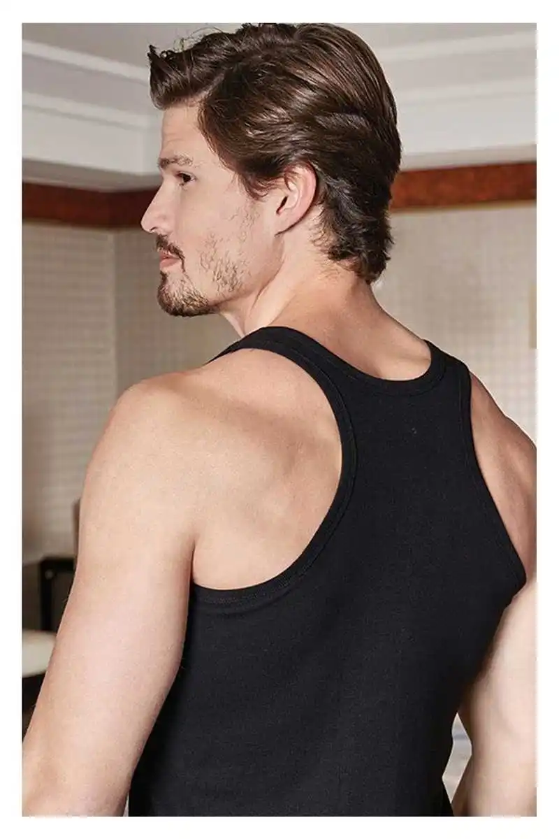 100% baumwolle hohe qualität Männer Unterhemd Hemd Casual Top Hemd-sleeve tee Shirt lose Dünne Gerade Männliche Unterhemd Tragen in Sommer Outdor Gym