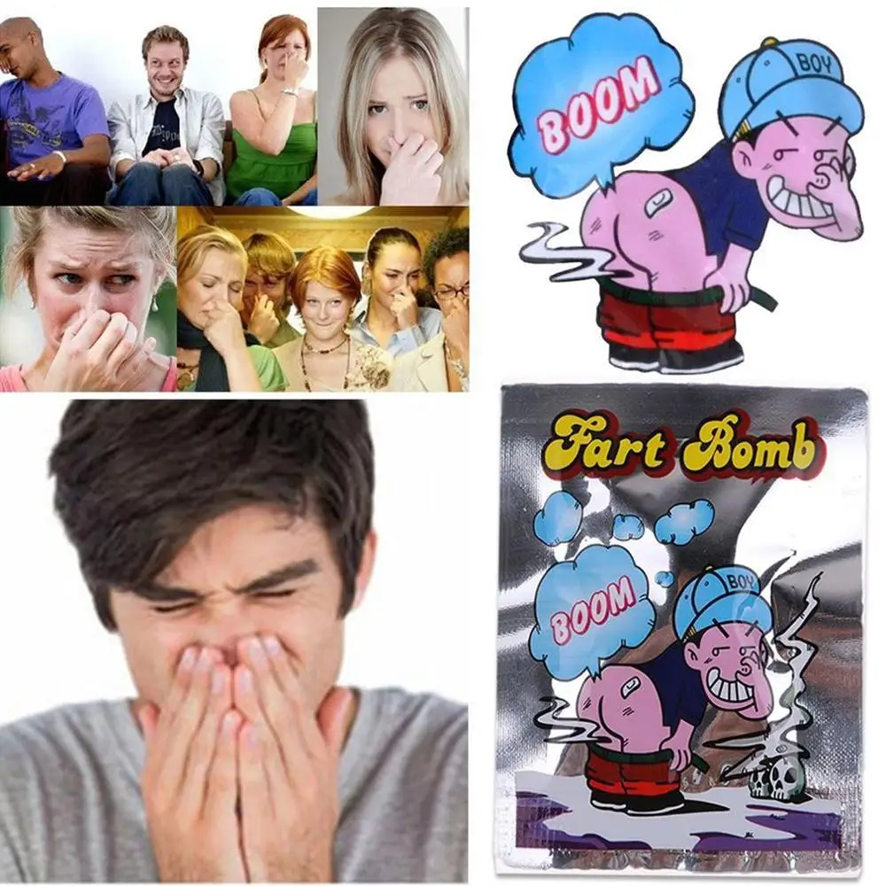Funny peido bomba sacos novidade peido bomba sacos de segurança e não-tóxico piadas malcheirosas pacote complicado brinquedos