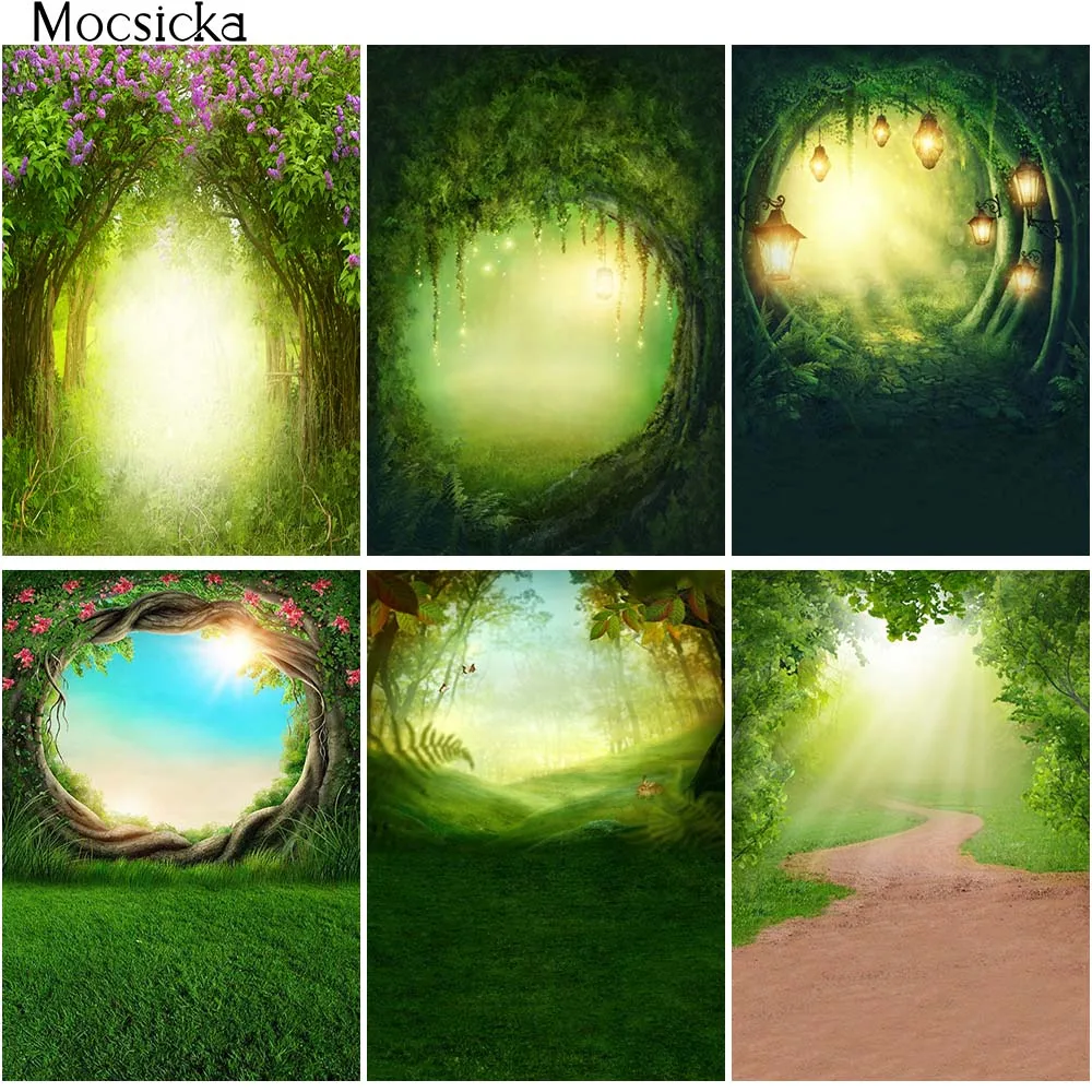 

Spring Garden Backdrop Enchanted Forest Baby Shower Birthday Decor Photography Background Fairy Wonderland Photo Studio Props