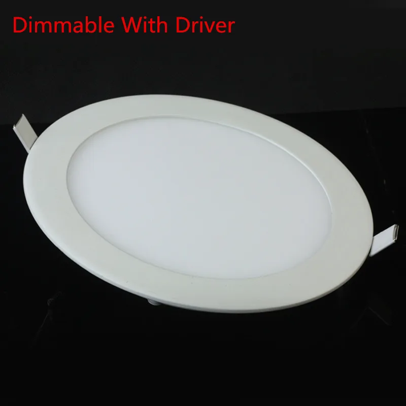 Dimmable LED Panel Light Ceiling Recessed Downlight 3w 4w 6w 9w 12w 15w 25w Round LED Spot Light AC85-265V