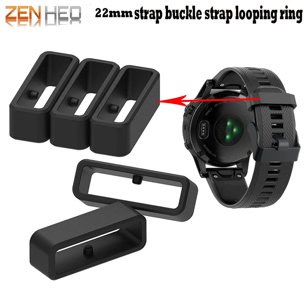 22mm Watch Strap Safety Buckle Rings for Garmin Forerunner 220 230 235 735XT 945 935 Fasten Ring for Garmin Fenix 5/5 Plus