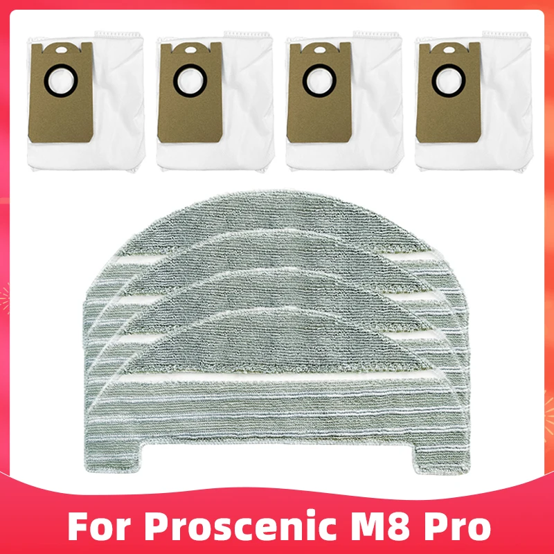 Fit For Proscenic M8 Pro Dust Bag Mop Cloths Rag Replacement Robotic Vacuum Cleaner Spare Part Accessory