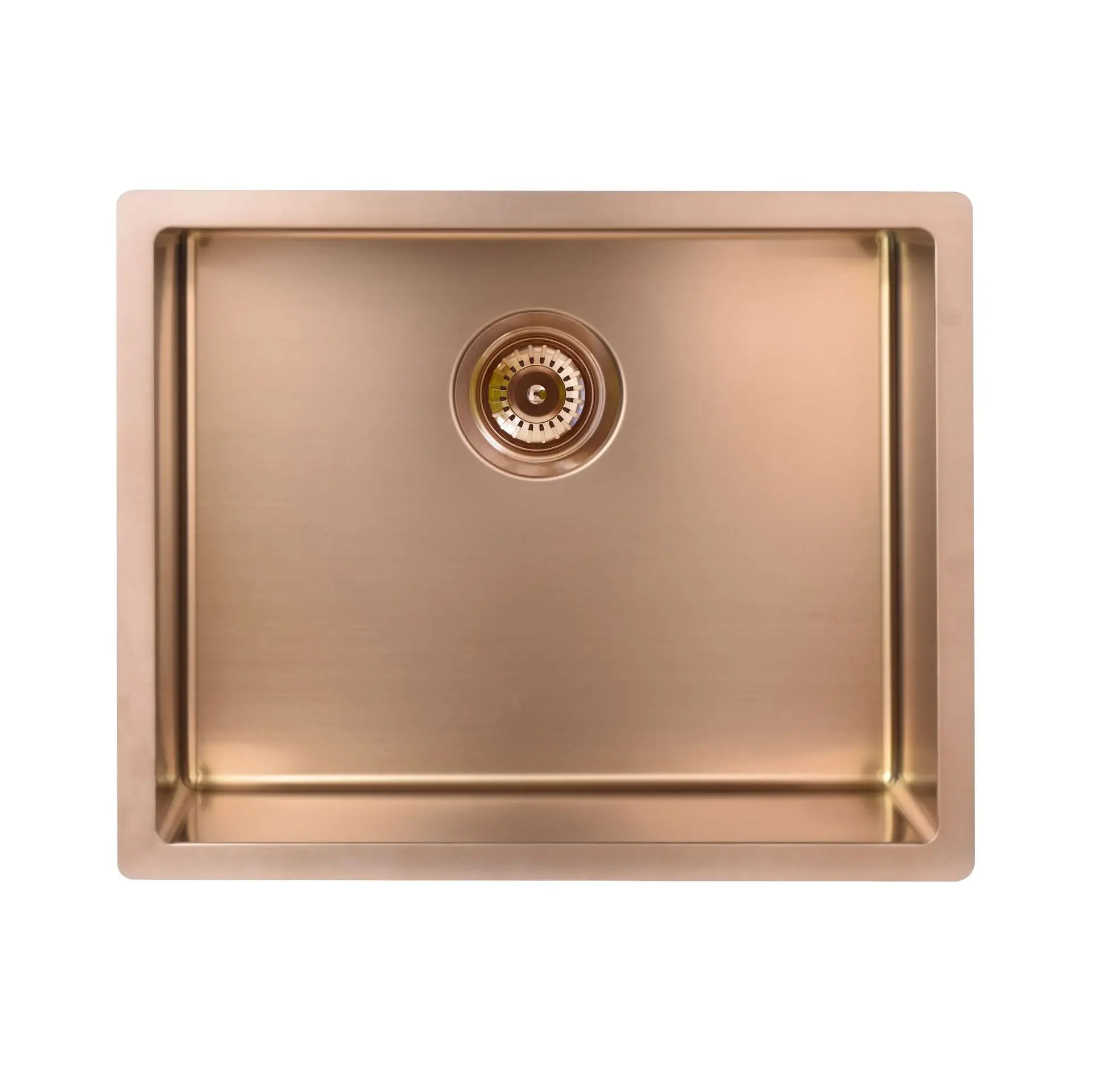 

Rose gold Top quality undermount flushmount Handmade Single Bowl 304 Stianless Steel kitchen Sink Bowl-550x450x200mm