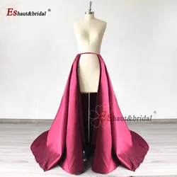 Elegant 2026 Detachable Train Satin Bridal Petticoats for Wedding Prom Party Dress Luxury Underskirt for Women Customized
