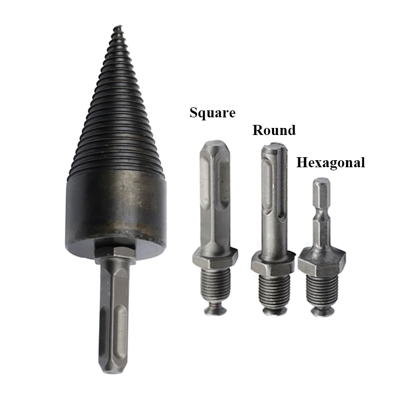 Punta da trapano da 32mm s macchina per spaccare legna da ardere trapano a cono in legno alesatore Punch Driver Step Drill Bit strumenti di perforazione strumento per la lavorazione del legno