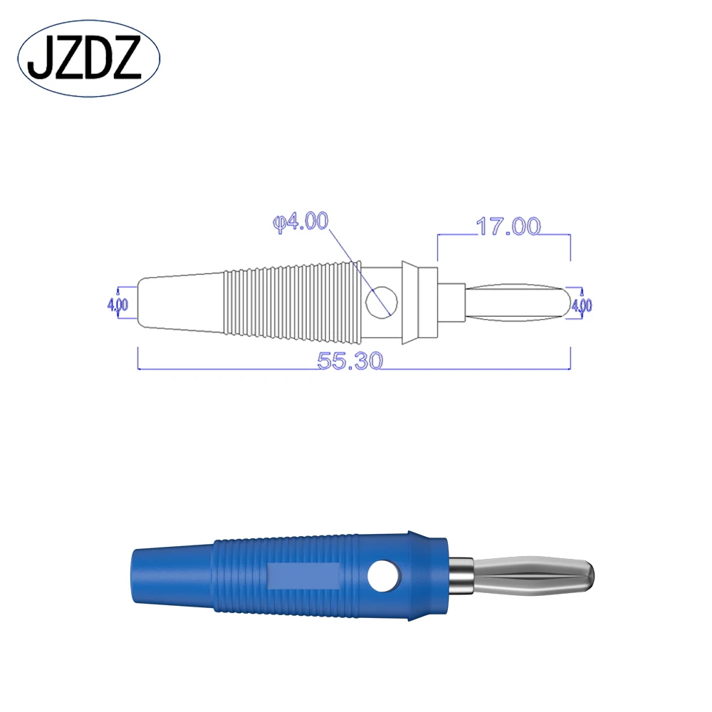 JZDZ 10pcs/lot 4mm Banana Plug Electrical Connector Adaptor 5 Colors J.10017