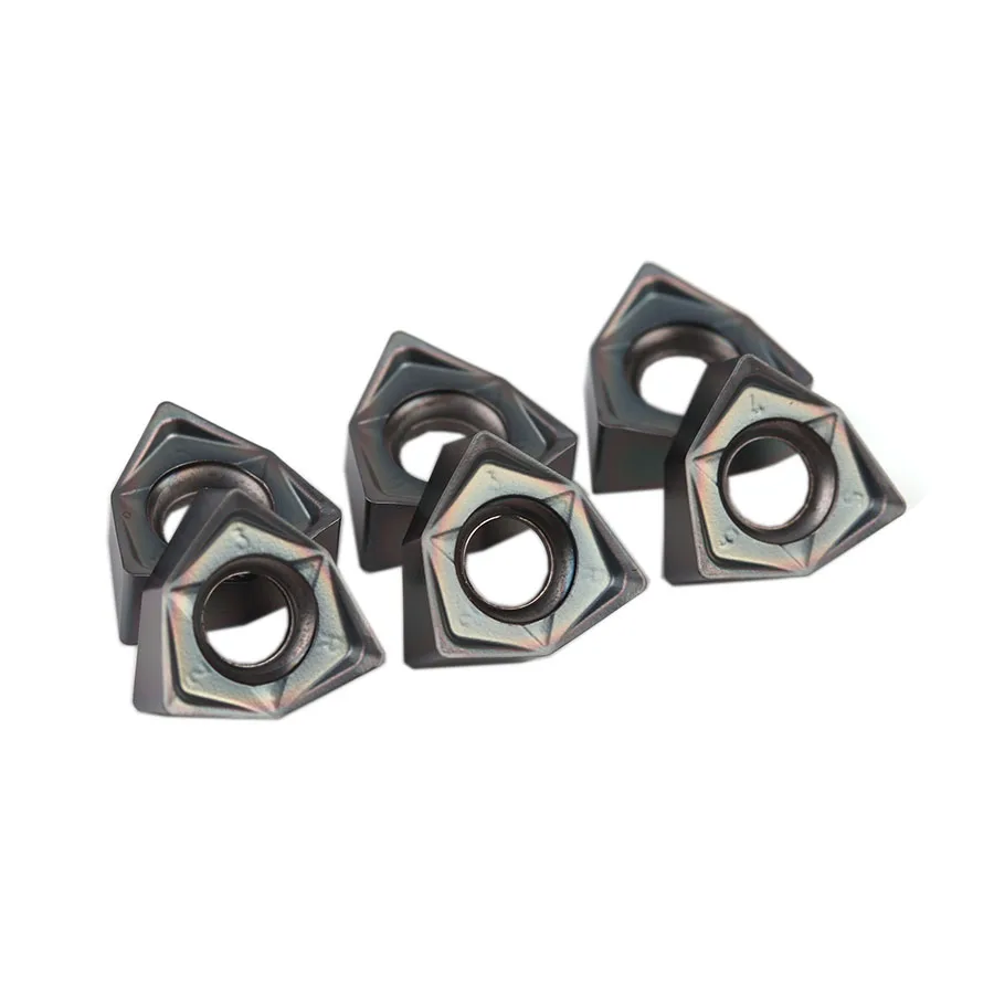 WNMU040408-GM SK816 Высококачественная цветная двухсторонняя Шестигранная карбидная вставка с быстрой подачей фреза токарные инструменты с ЧПУ