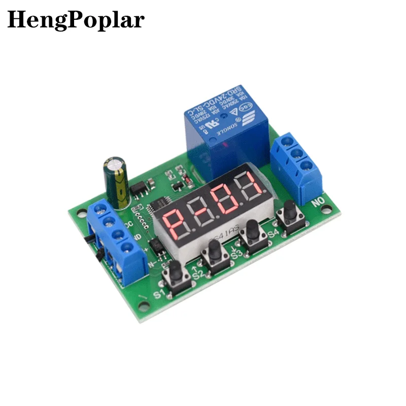 Multi-function delay time relay module pulse isolated trigger cycle counting 10A multi-purpose time relay module 10A