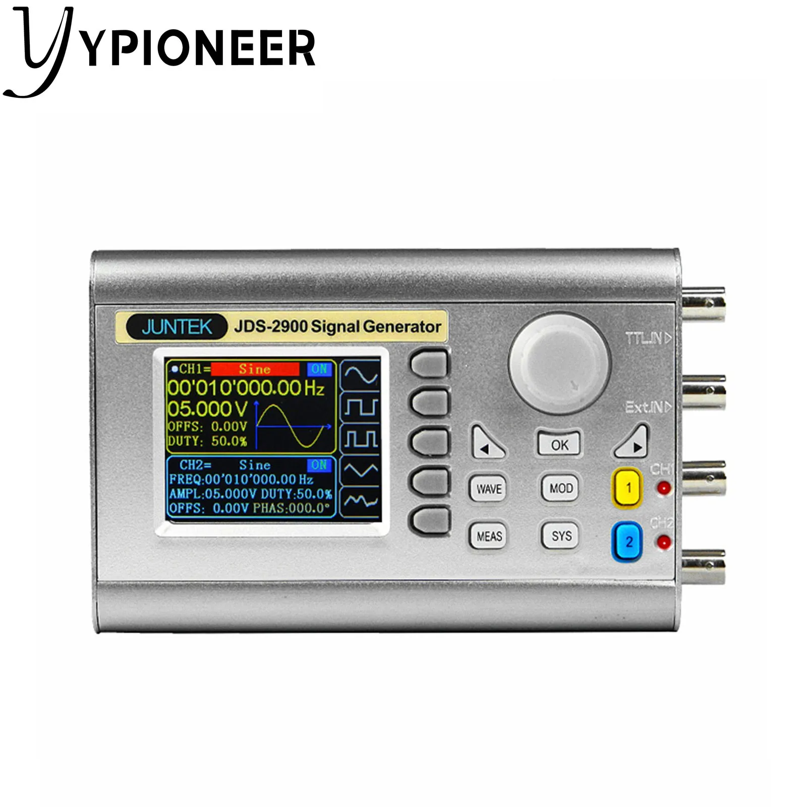 

YPioneer JDS2900 15MHz-60MHz DDS Function Generator Dual Channel Arbitrary Waveform Signal Source