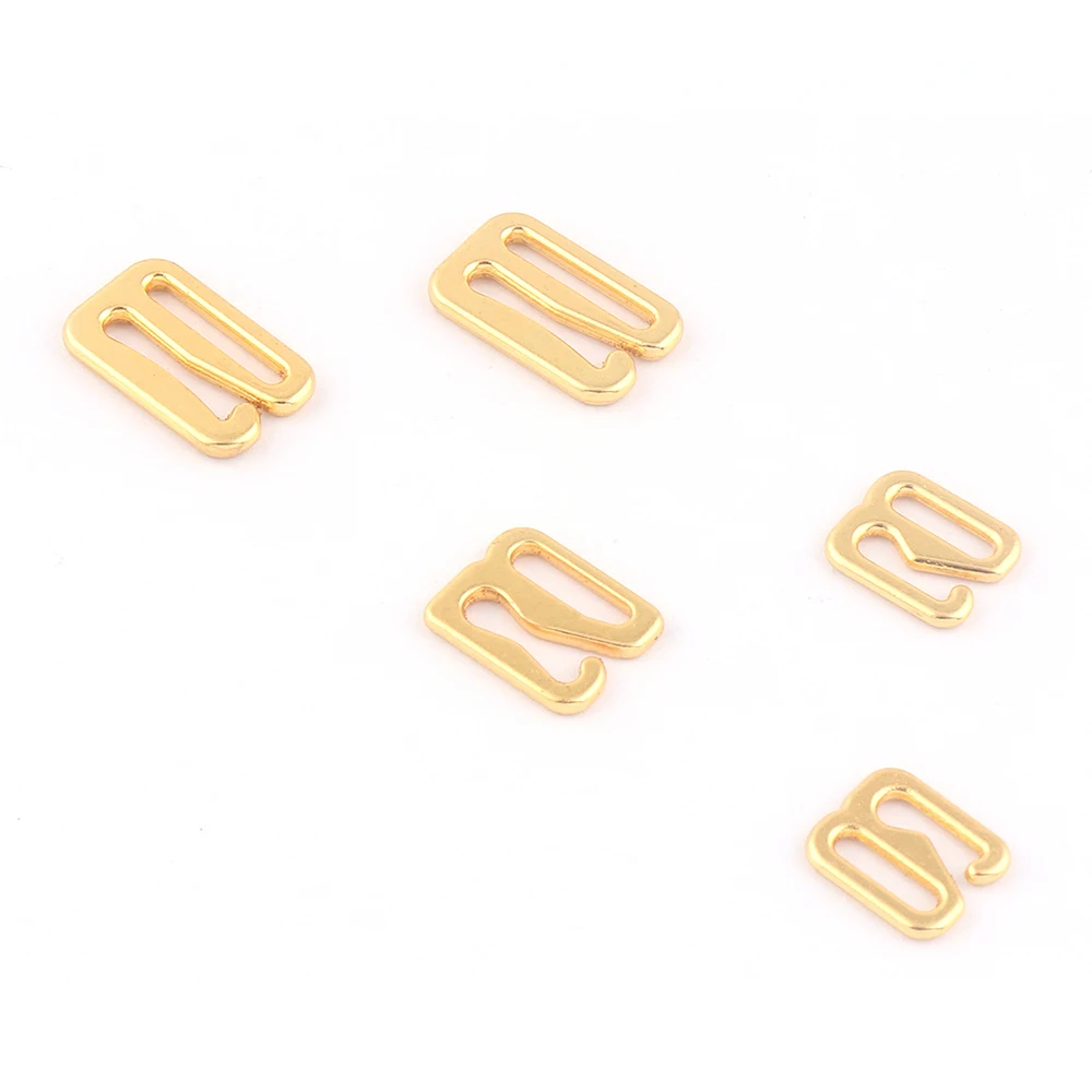 

7mm-12mm Gold metal Slider Adjuster G Hooks Detachable Buckle making Camisole Lingerie Swimwear Bra Strap Clothing accessories