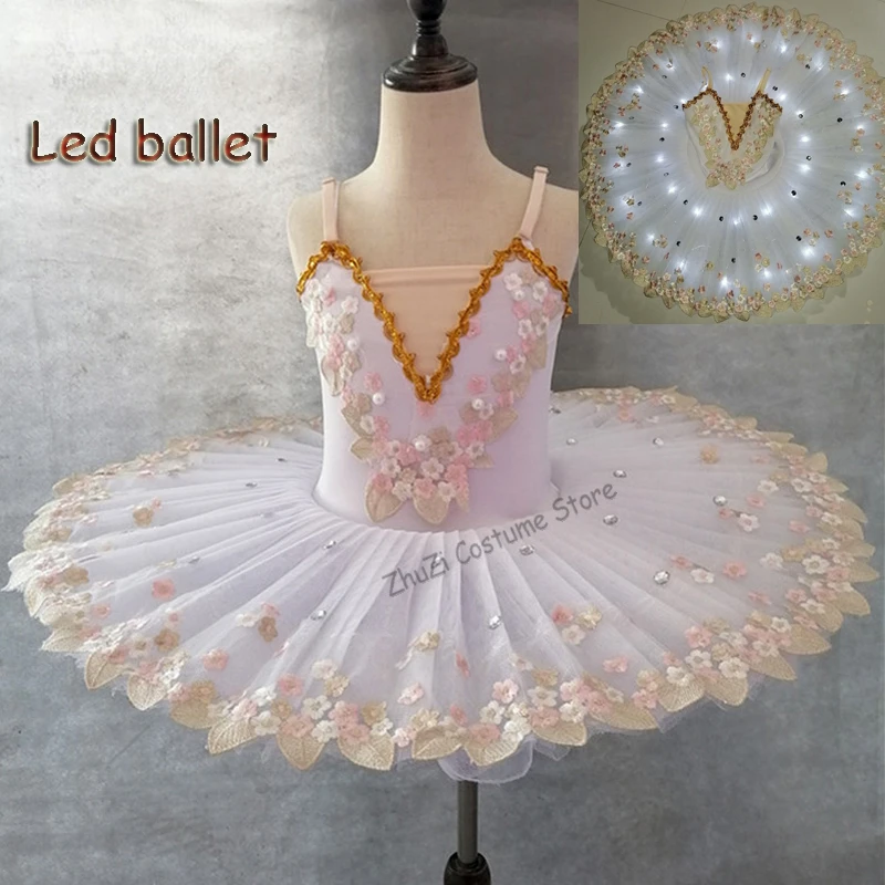 White Swan Lake Professional Ballerina Ballet Tutu For Child Kids Girls Women Adult Ballerina Party Ballet Dance Costume Girls