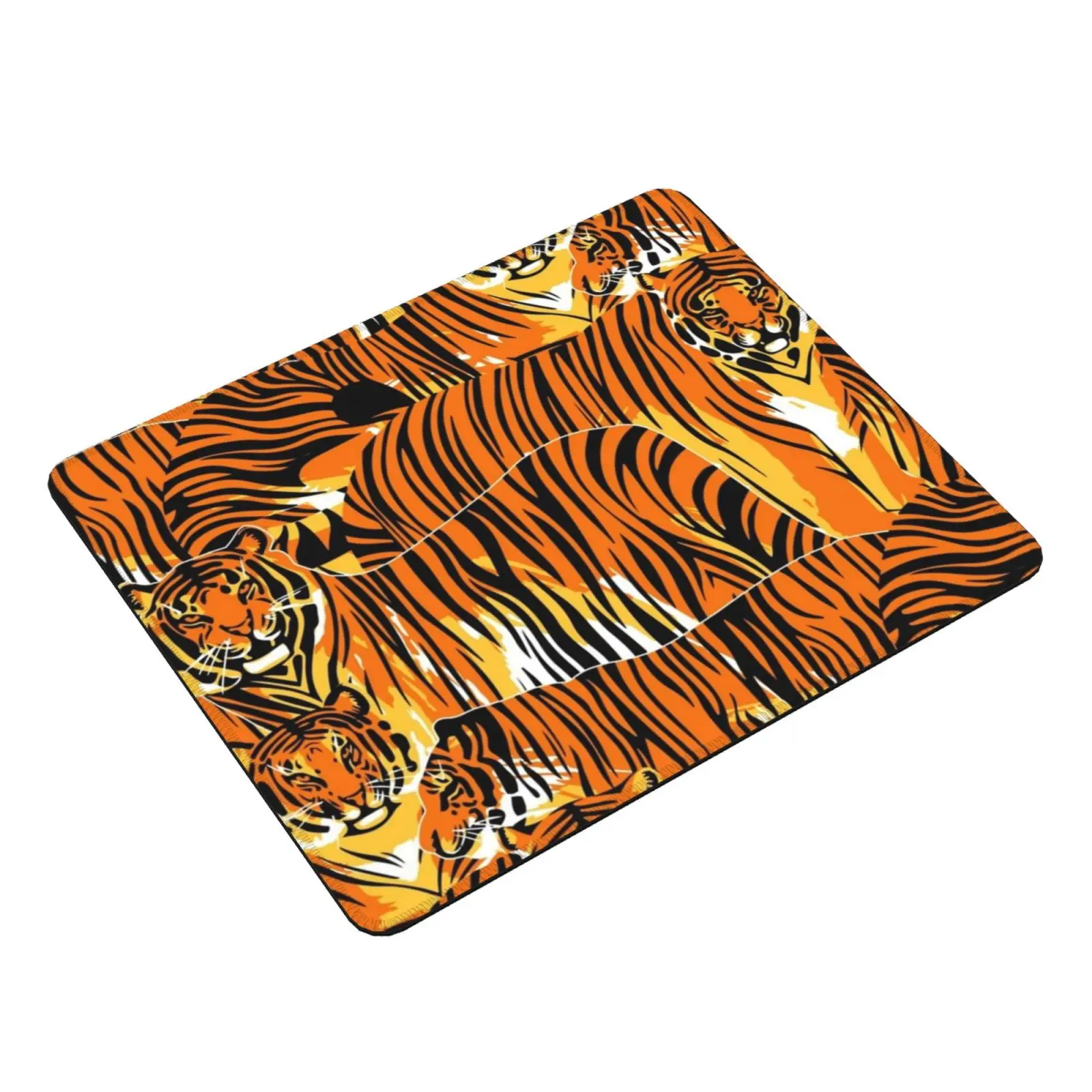 Tigers Mouse Pad DIY Print Tiger Africa African Animal Beast Beautiful Bengal Cat Exotic Joe Floral