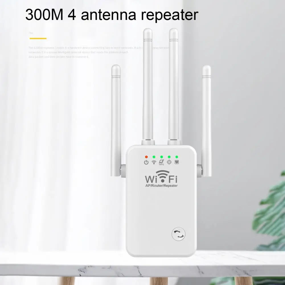 Impulsionador sem fio do extensor do roteador de alta velocidade com luz indicadora 300mbps para o escritório