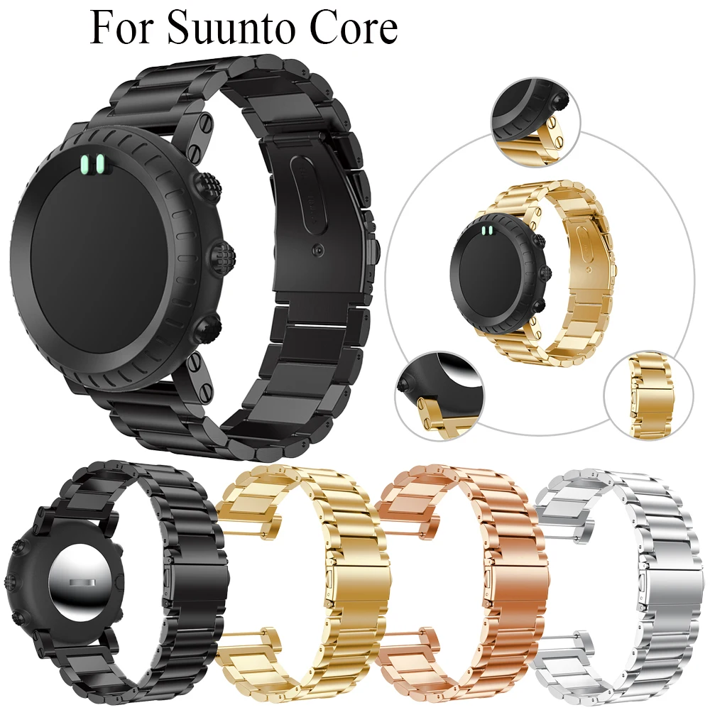 

For Suunto Core Smart Watch Luxury Stainless Steel Classic watchband band replace bracelet Wristband with Tools for Suunto Core