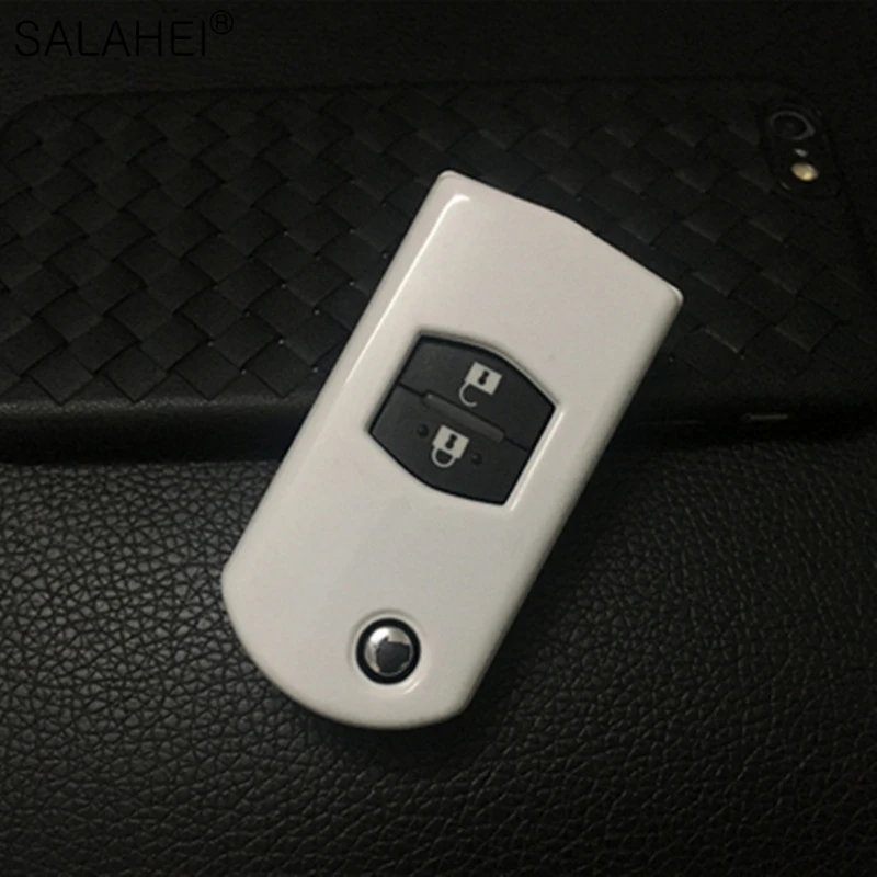 High quality ABS Key Holder Car Key Cover Case For Mazda 2 3 5 6 CX7 CX9 RX8 MX5 MPV Demio 2 Button Remote New Car Flip Key Case