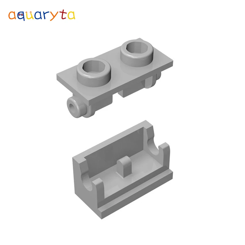 Aquaryta 20pcs Technology Building Blocks Parts Hinge Brick 1x2 Rocking plate and Rocker Bearing Hinge Compatible 3937 3938 Toys