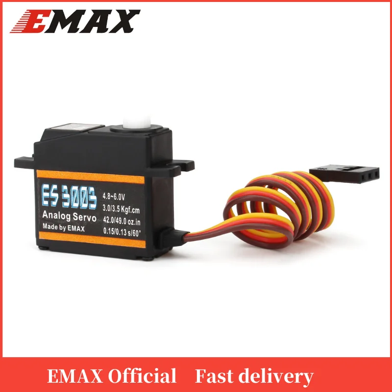 Gift Official Emax Servo ES3003 17g 3.5kg 0.13sec 23T Plastic Gear Analog For RC Plane ES3103 Upgrade