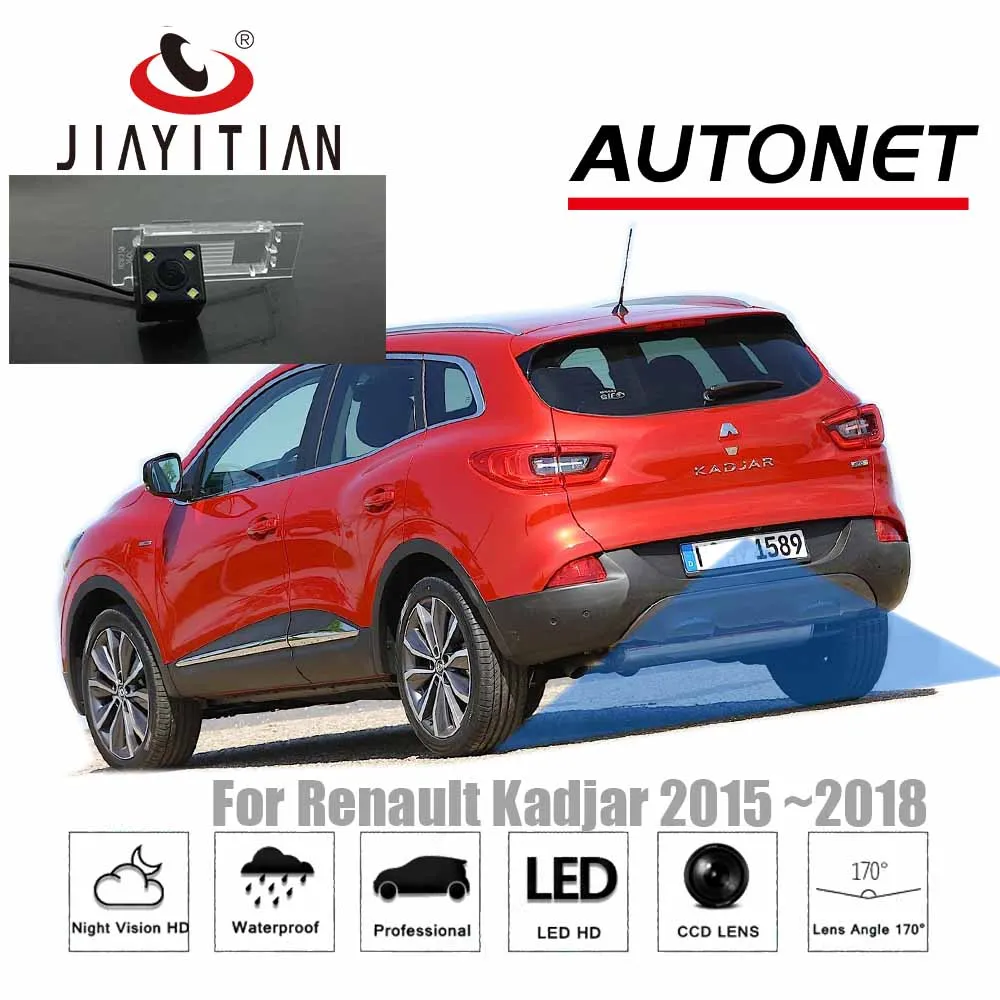 

JIAYITIAN Rear View Camera For Renault Kadjar 2015 ~2018/Parking Camera/Night Vision/ License Plate Camera/Reverse Camera backup