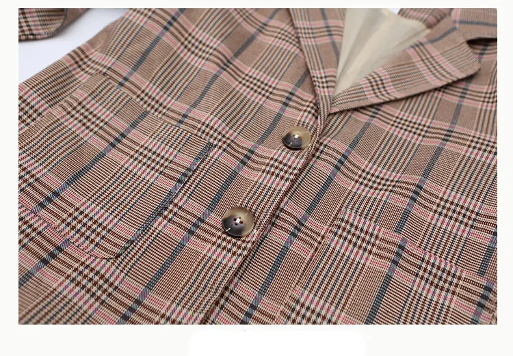 Mädchen-Kleidungsanzug für formelle Partys, Blazer- und Rock-Set, modische Frühlings-Outfits aus Baumwolle und Leinen für Kinder im Alter von 4, 5, 7, 9, 11, 12, 13 Jahren. – Detail 10