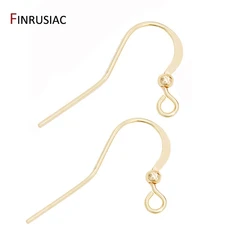 14K Gold Plated Earwire Earrings Hooks For DIY Making Earrings Jewelry Accessories Wholesale