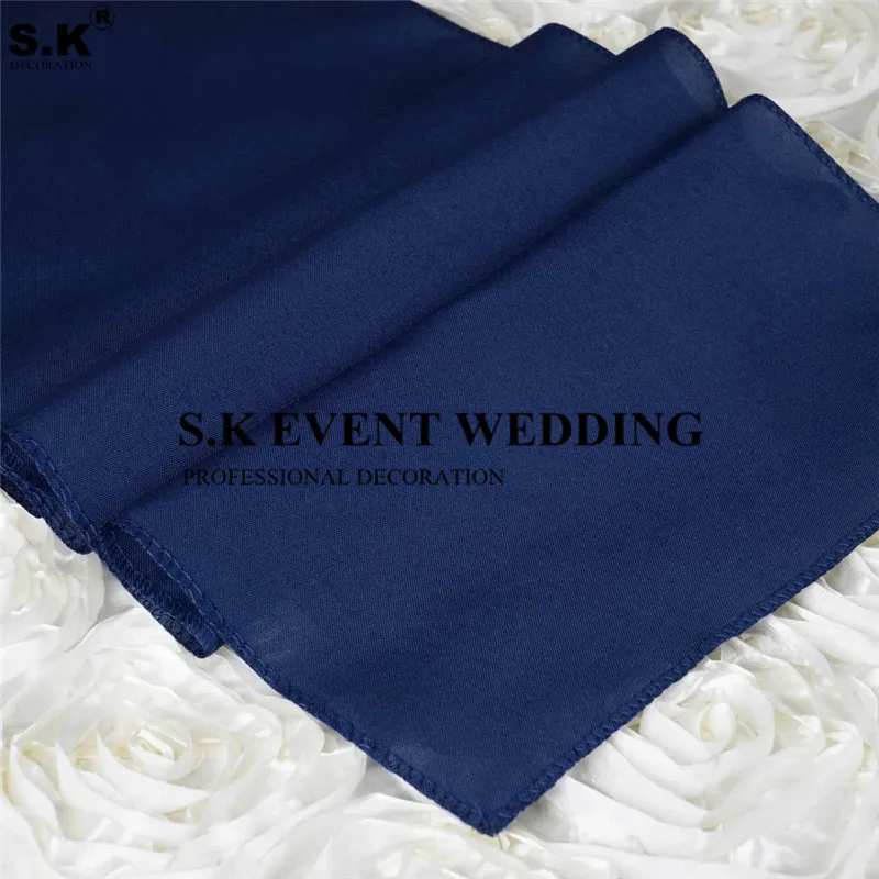 5pcs 10pcs  Wedding Table Runners Polyester Tablecloth Runner For Banquet Wedding Event Home Decoration