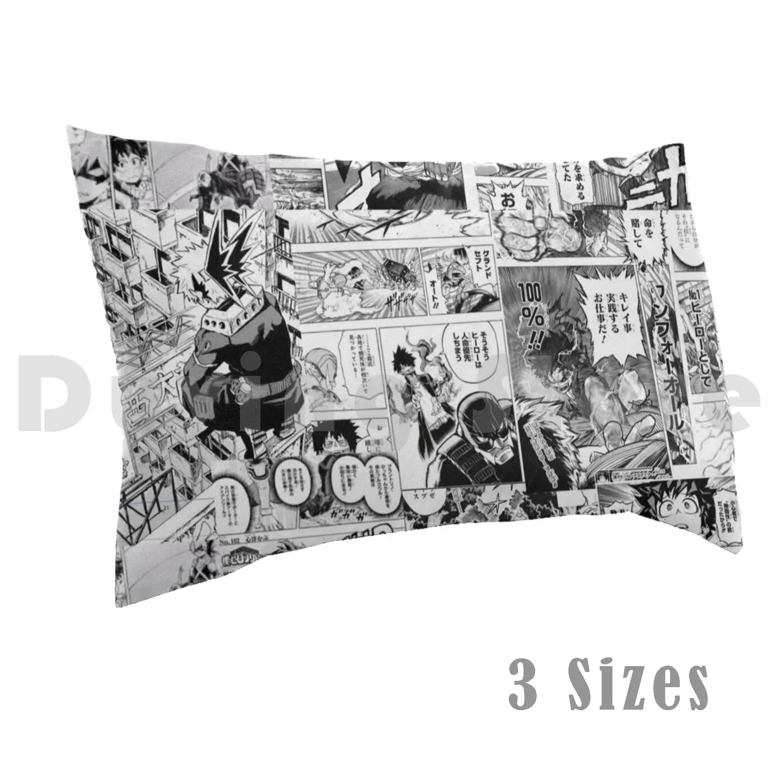 Manga CollagePillow case Todoroki Deku Midoriya All Might Manga Bakugo Mineta Manga Panels Pages Ween