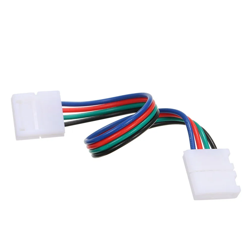 10 Pack 4 Pin Extension เชื่อมสำหรับ RGB LED Strip Light L2274 Drop Shipping