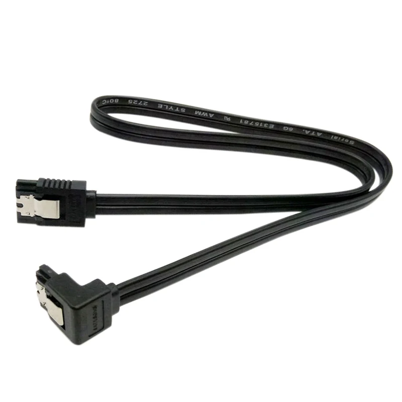 SATA 3.0 Cable SATA III 6GB/s Right Angle 90 Degree for HDD Hard Drive 40cm Data Serial Cord line Data Charger Cables Connector