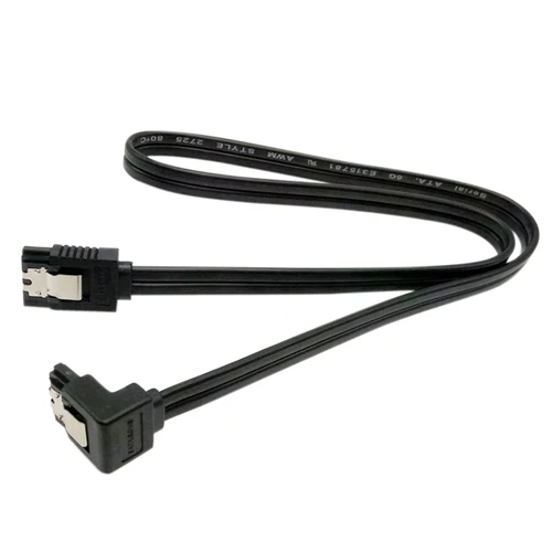 Imagen 2 del producto Cable SATA 3,0 SATA III 6 GB/s, ángulo recto de 90 grados para disco duro HDD de 40cm, Cable Serial de datos, Cable cargador de datos, conector