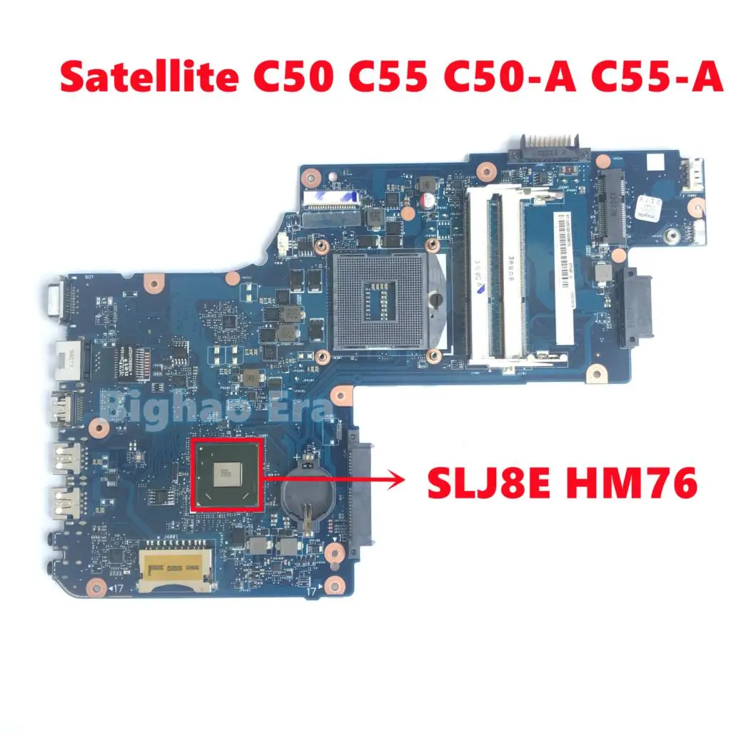 H000061930 Para Toshiba Satellite C50 C55 C50-A C55-A Laptop Motherboard com SLJ8E HM76 DDR3 100% Totalmente Testado Trabalho