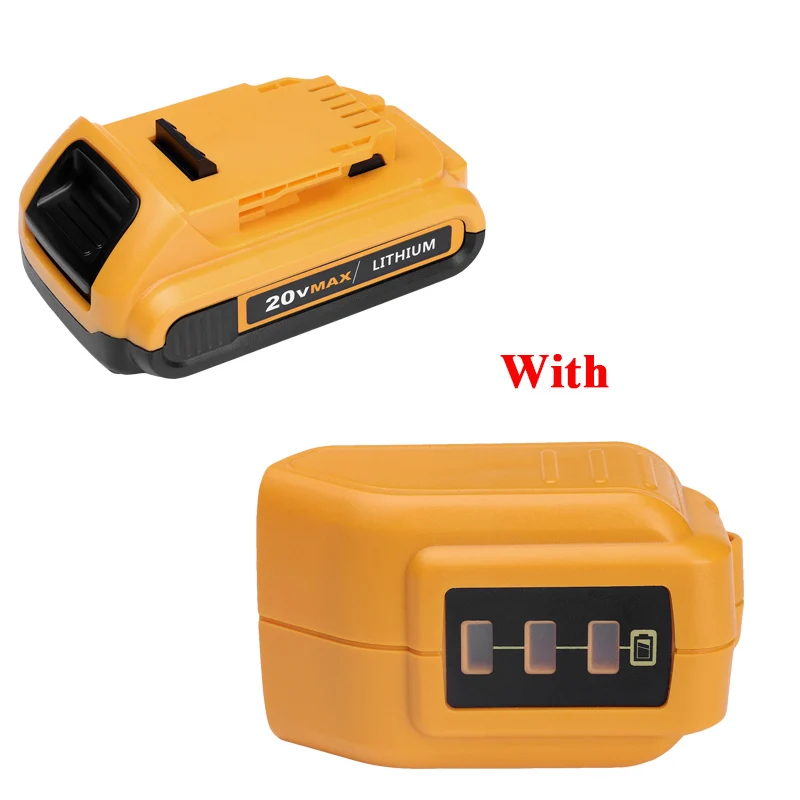 14.4V 20V Lithium-Ion 2000mah Rechargeable Batteries Power Tool Battery for Dewalt DCB203 DCB181 DCB180 DCB200 DCB201 DCB201-2