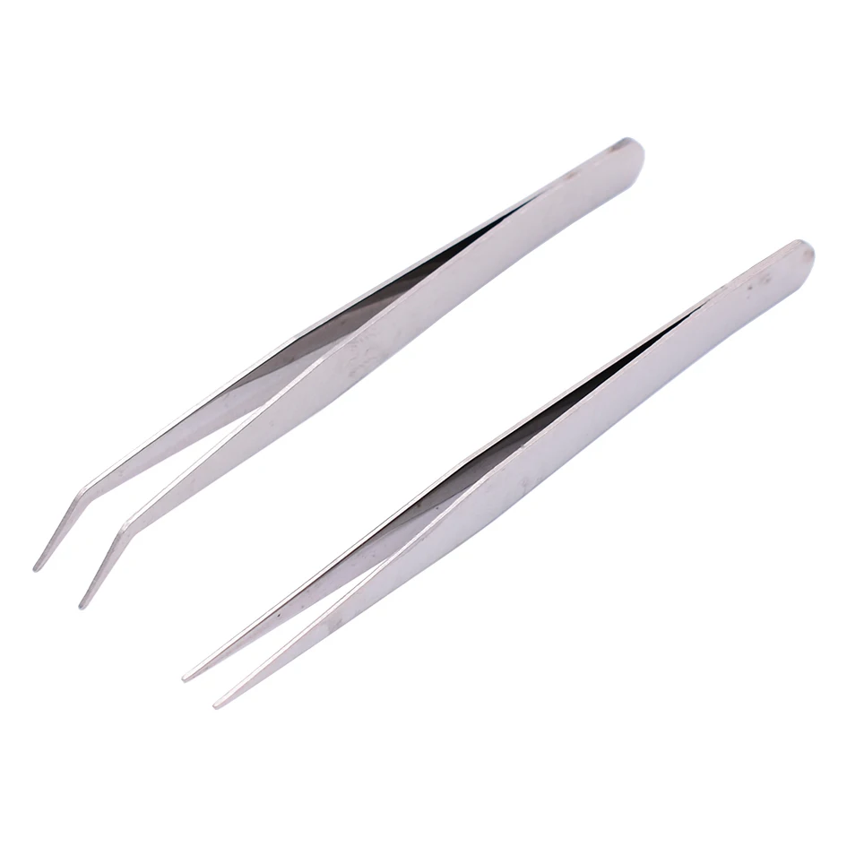 

Cheapest Stainless Steel Straight Head / Curved Head Tweezers Nipper for Phone Repairment DIY Repair Tools 1000pcs/lot