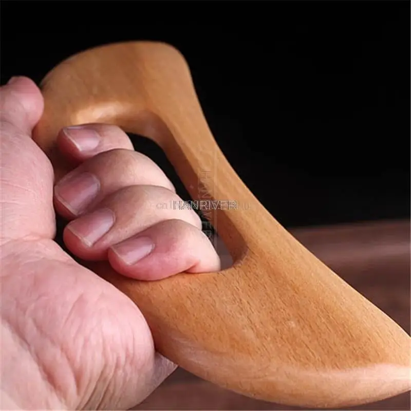 Wooden Guasha Muscle Fascia Scraper Massager Loosening Meridian Brain Tendon Leg Back Scraping Massage Body Health Care Tool