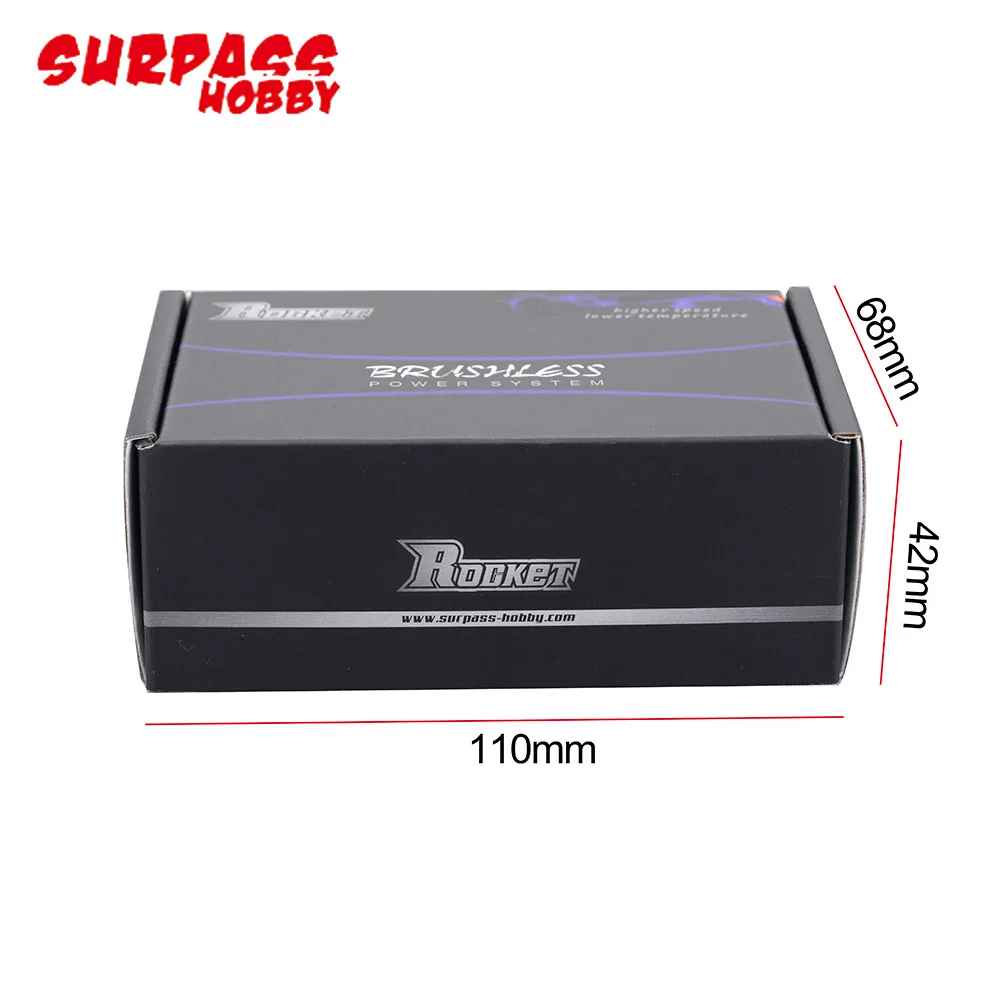 Surpass Hobby Rocket V2 3650 900W 4-Pole Waterproof Brushless Motor 45A/60A 2-3S Speed Controller For Off-road Buggy Monster Toy