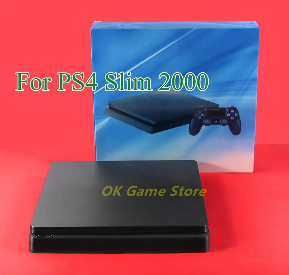 1set Full Set Complete Housing Case For PS4 slim 2000 Console Black Color Housing Case House Shell Cover