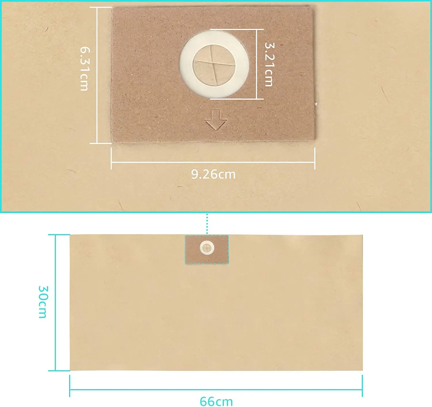 กรองทิ้งกระเป๋าเข้ากันได้กับ Stanley 4-5แกลลอนเครื่องดูดฝุ่นเปียก/แห้ง,#25-1230 ,10แพ็ค