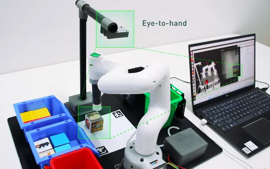 School Artificial Intelligent educational robotic arm kit/Color recognition automatic robotic arm