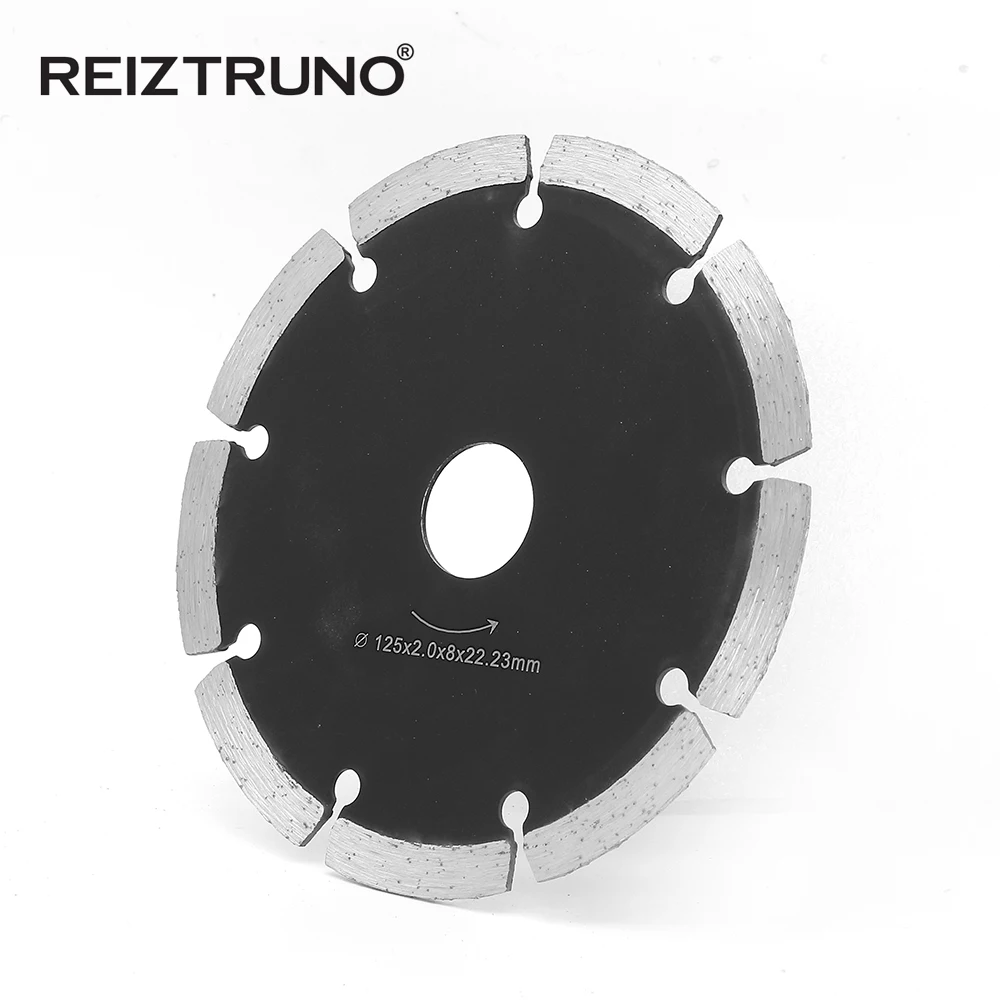 REIZTRUNO 125mm Dry Cutting General Purpose Power Saw Segmented Diamond Blades for Masonry Brick/Block Pavers Concrete Stone