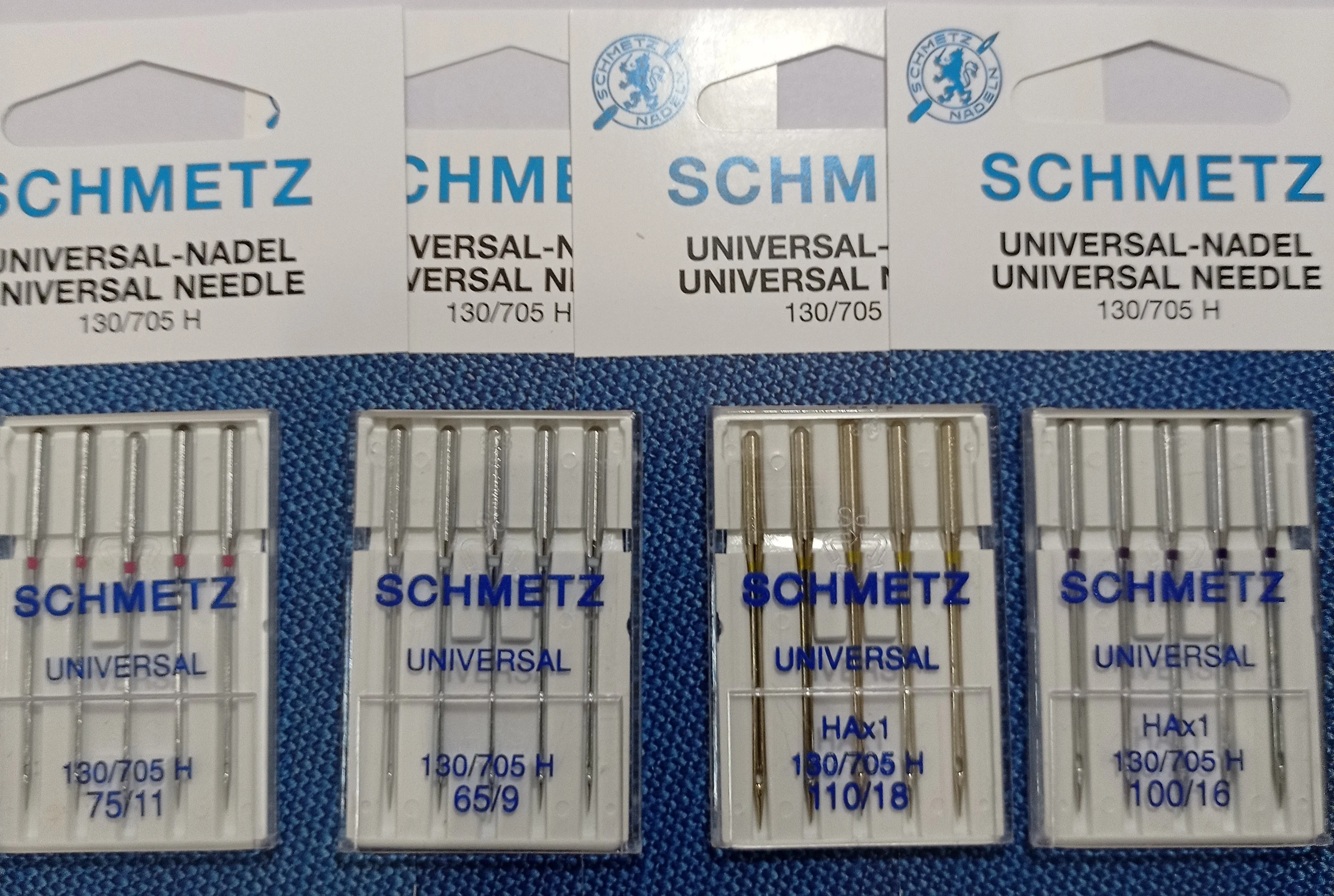 5 szt. Igły SCHMETZ UNIVERSAL HA x 1,130/705H, rozmiar 15x1 # 9 # 11 # 12 # 14 # 16 # 18 dla piosenkarza Juki Brother Bernina Pfaff Janome