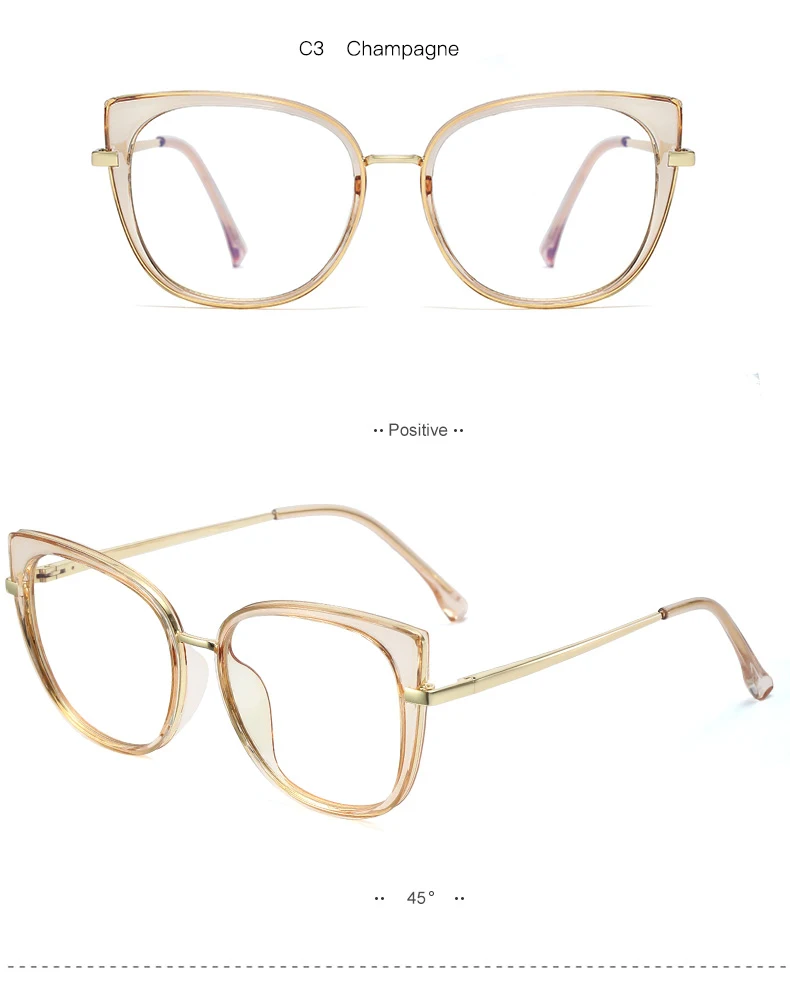 Blau Licht Blockieren Brille Rahmen für Frauen Brillen UV400 Filterung Schädlichen Blau Ray Optische Brillen Brillen Rahmen Weibliche – Detail 10