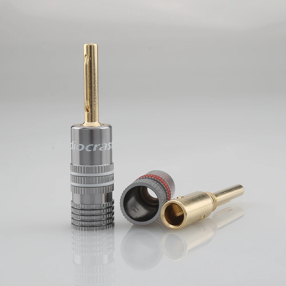 Audiocrast Bh838G HIFI กล้วยปลั๊กลำโพงปลั๊กแจ็คสายลำโพงสายไฟปลั๊ก