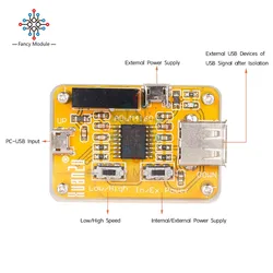 diymore ADuM4160 USB to USB Isolator Module Audio Noise Eliminator Industrial Isolator Protection 1500V Digital Module