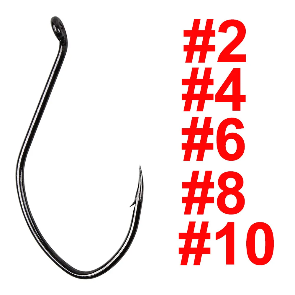 20 pcs Barbed Catfish Fishing Hook Carp Fishing Hook Circle Fishhook Crank Jig Hook Fishing Tackle Accessories