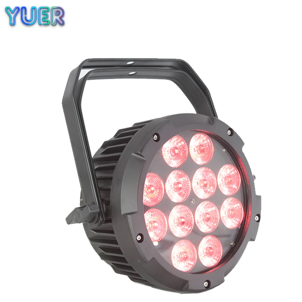 Waterproof LED Par 12x18W RGBWA-UV DMX512 Outdoor IP65 LED DMX Stage Lighting Effect DJ Disco Party Show Beam Wash 2IN1 Light