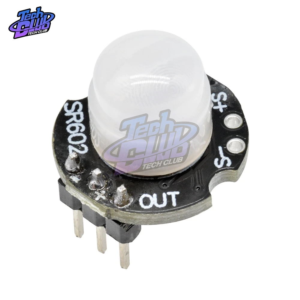 Sensor de movimento sr602, sensor infravermelho de corpo humano, interruptor sensor piroelétrico com alta sensibilidade