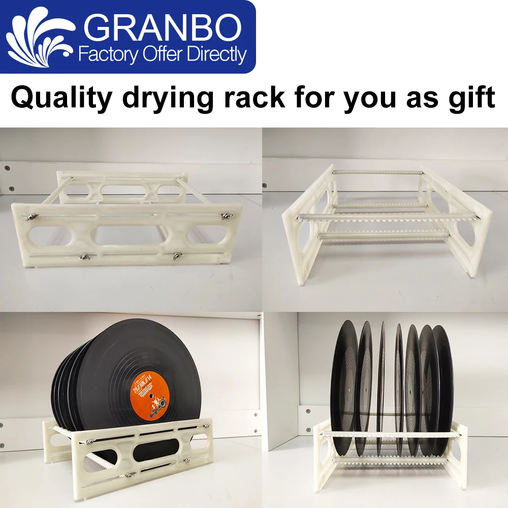 Lp bagno pulitore ad ultrasuoni 6.5L 180W potenza regolabile con staffa in lega motore 6-7 giri/min spina EU/US/AU/UK dischi in vinile disco CD