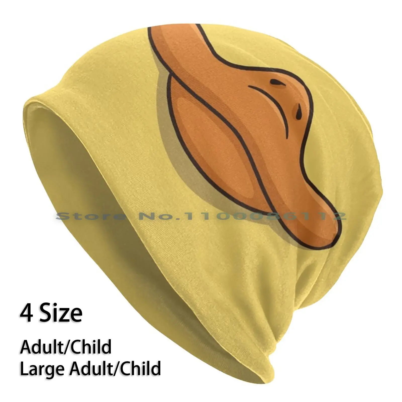 Cute Cartoon Funny Farm Duck Mouth Face Beanies Knit Hat Duck Canard Drake Animal Mouth Pet Tooths Cute Playful Cartoon Farming