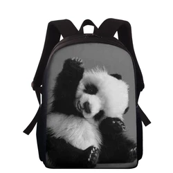 Mochila de panda estampa 3d fofa para crianças, meninos meninas, mochila de jardim de infância, primário, crianças, bolsa de livros, estudantes