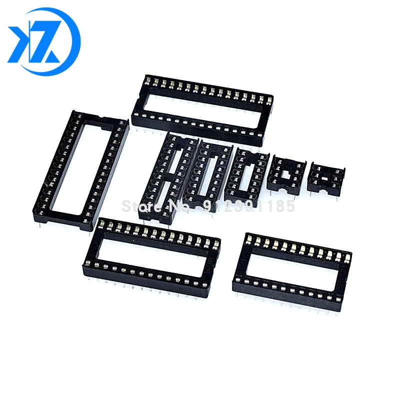 10PCS IC Sockets DIP6 DIP8 DIP14 DIP16 DIP18 DIP20 DIP28 DIP40 pins Connector DIP Socket 6 8 14 16 18 20 24 28 40 pin